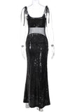 Elegant Sequin Evening Dress