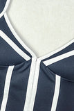 Halter Striped Casual Dress