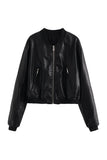 Cropped Bomber Jacket