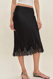 Elegant Polka Dot Midi Skirt
