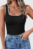 Scalloped Trim Tank Top