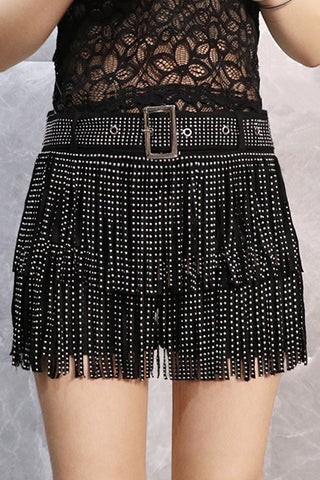 Fringe Embellished Skort