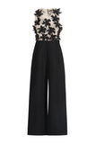 Floral Applique Jumpsuit