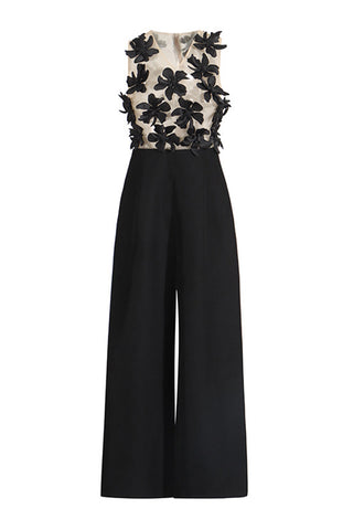 Floral Applique Jumpsuit