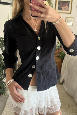 Collared Button-Down Shirt