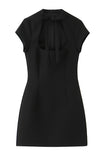 Bow-Tie Cutout Evening Dress