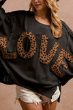 Love Graphic Oversized Sweatshirt