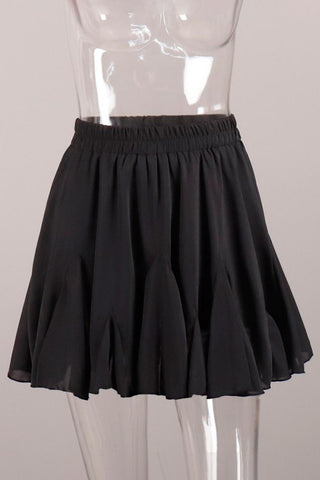 Elegant High-Waist Mini Skirt