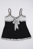 Polka Dot Tank with Bow Accent