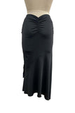 Draped Skirt with Tie Detail