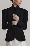 Elegant Button-Front Blazer