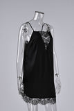 Lace-Trim Slip Dress