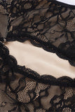 Lace Keyhole Casual Dress