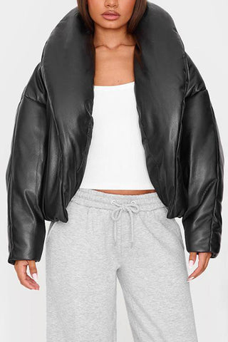 Oversized Statement Collar Coat