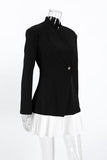 Chic Blazer Dress with Pleated Hem