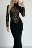 Elegant Lace Evening Gown