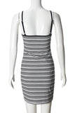 Striped Sleeveless Casual Dress