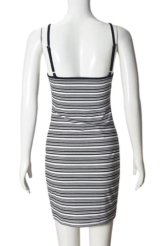 Striped Sleeveless Casual Dress