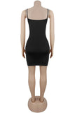 Sparkling Mesh Sleeve Casual Dress