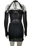 Halter Knit Casual Set