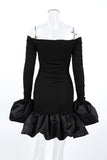 Off-Shoulder Ruffled Mini Dress