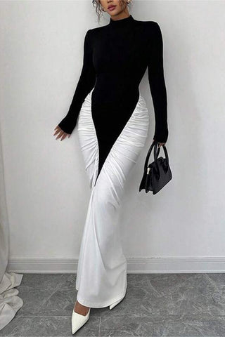 Elegant Ruched Evening Dress