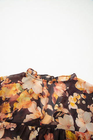 Floral V-Neck Blouse