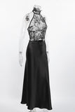 Elegant Lace Halter Skirt Set