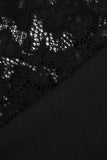 Lace-Accented Evening Gown