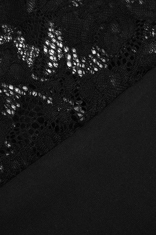 Lace-Accented Evening Gown