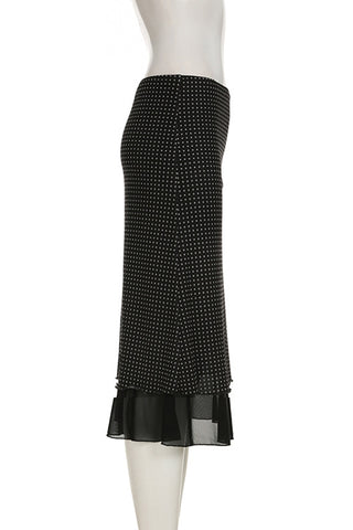 Elegant Polka Dot Skirt