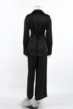 Tie-Waist Long Sleeve Pants Set