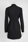 Elegant Double-Breasted Casual Dress