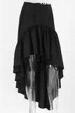 Asymmetrical Ruffle Midi Skirt