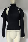 Sleeveless Turtleneck Tank Top