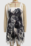 Sleeveless Patterned Casual Dress