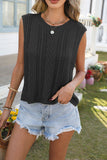 Sleeveless Knit Sweater Top
