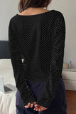 Polka Dot Long Sleeve Top