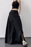 Sleek Maxi Skirt with Side Pockets