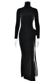 Elegant High-Neck Evening Gown