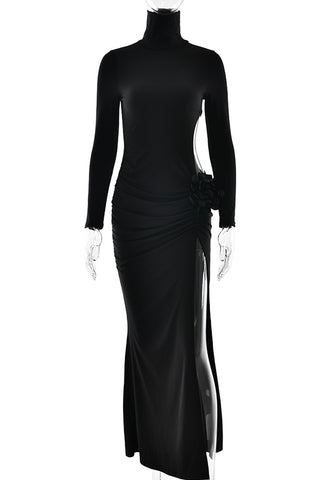 Elegant High-Neck Evening Gown
