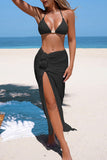Elegant Bikini Set with Cover-Up Skirt