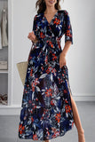Floral Wrap Maxi Dress