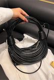Sleek Stacked Handle Handbag