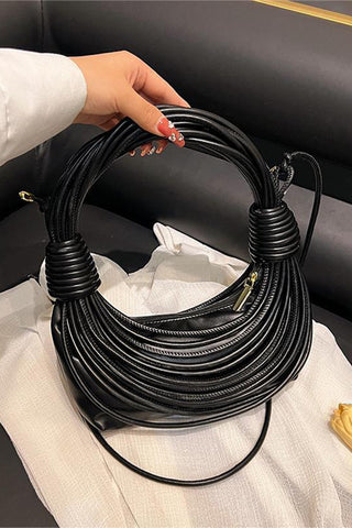 Sleek Stacked Handle Handbag