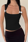 Bow-Accent Tank Top