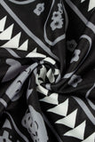 Geometric Pattern Flare Casual Pants