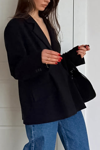 Classic Single-Button Blazer