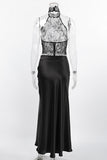 Elegant Lace Halter Skirt Set