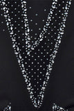 Sparkling Mesh Detail Jumpsuit